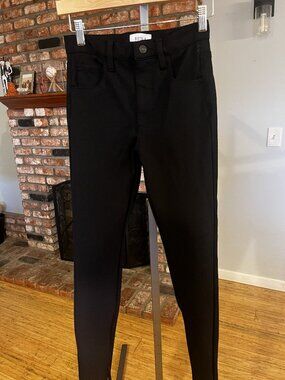 ✨ Pistola Black Knit Skinny Jeans Size 24 | Waist 12.5 Inseam 28 Preloved ✨